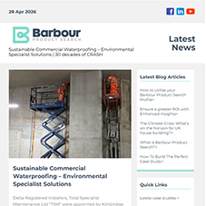 Latest News From Barbour Product Search: Sustainable Commercial Waterproofing – Environmental Specialist Solutions |  30 decades of CRASH